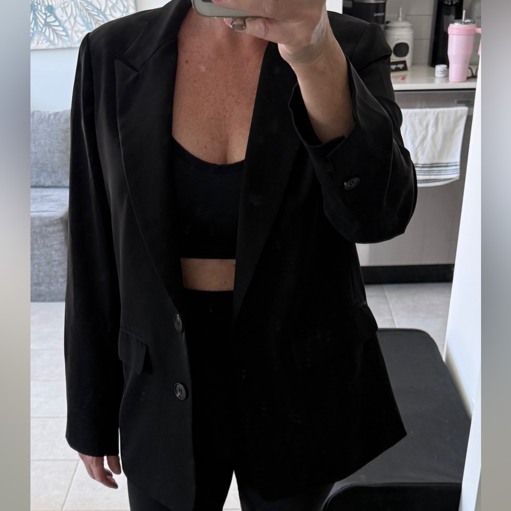 Black Blazer Oversized Business